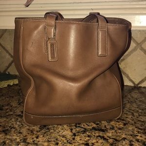 Beautifully made supple leather Coach tote